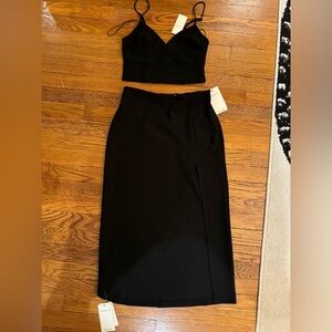 ABERCROMBIE black skirt set - size SP - NWT!!